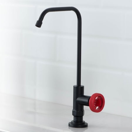 Salsify Urbix Drinking Water Dispenser Beverage Kitchen Faucet Matte Black & Red FF-101MBRD